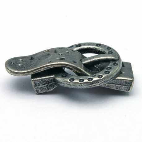 Magneetslot, black plated, 38 x 22 mm, binnenmaat 10 x 2 mm (1 st.)