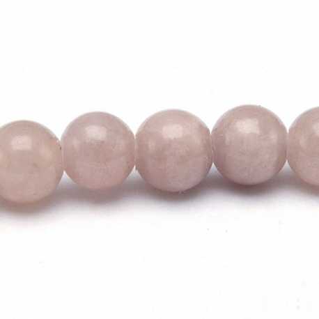 Gekleurd steen kraal, rond, taupe, 6 mm (streng)