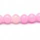 Gekleurd steen kraal, rond, lichtroze, 6 mm (streng)