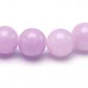 Gekleurd steen kraal, rond, lila, 8 mm (streng)