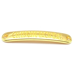 DQ tussenstuk goud quote Celebrate each day 7 x 40 mm (1 st.)