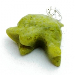 Halfedelsteen hanger Jade (1 st)