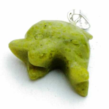 Halfedelsteen hanger Jade (1 st)