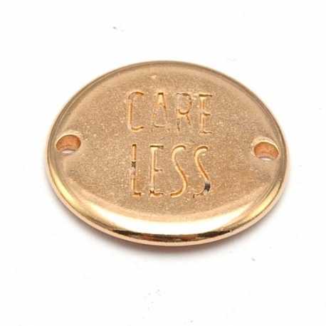 DQ tussenstuk roségoud quote Care less 20 mm (1 st.)