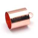 Eindkapje, roségoud, 9 x 13 mm, binnenmaat 8,5 mm (10 st.)