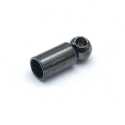 Eindkapje, blackplated, 3 x 8 mm, binnenmaat 2,5 mm (10 st.)