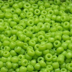 Rocailles, groen, ca. 2 mm (50 gram)