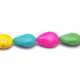 Gekleurd Turquoise kraal, druppel, mix, 13 x 10 mm (ca. 29 st.)