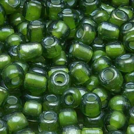 Rocailles, groen, AB, ca. 2,5 mm (50 gr.)