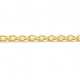 Jasseron ketting, goud, 3 x 2 mm (2 mtr.)