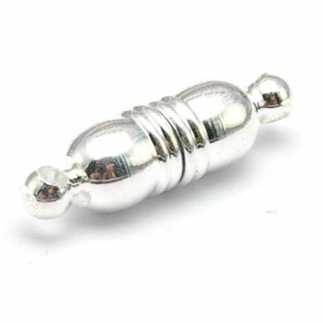 Magneetslot, zilver, 18 x 6 mm (3 st.)