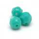 Tsjechisch glas, kraal, rond, facet, Opaq Turquise Green, 6 mm (14 st.)