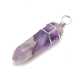 Halfedelsteen hanger Amethyst, 42 mm (1 st.)