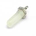 Halfedelsteen hanger wit 42 mm (1 st.)