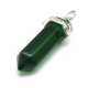 Halfedelsteen hanger groen, 42 mm (1 st.)