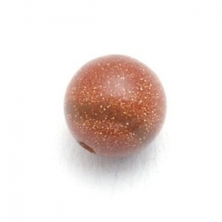 Brown Goldstone kraal rond 8 mm (10 st.)