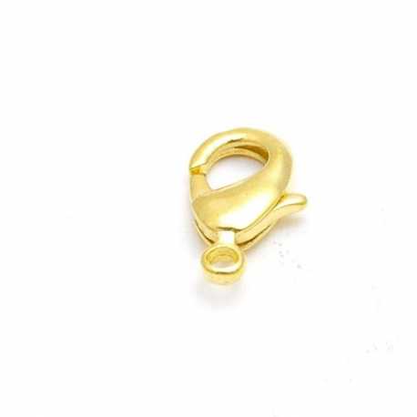 Karabijnslot, goud, 12 mm (10 st.)
