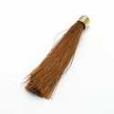 Kwastje camel goud kapje 80 mm (1 st.)