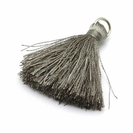 Kwastje donkertaupe 30 mm (3 st.)