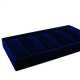 Displaydoos armbanden/horloges velours donkerblauw 5 velours kussenstjes (1 st.)