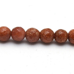 Brown Goldstone kraal rond facet 6 mm (10 st.)