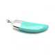 Halfedelsteen hanger tand Turquoise 51 mm (1 st.)