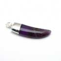 Halfedelsteen hanger tand Amethyst 51 mm (1 st.)