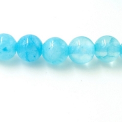 Gekleurd steen kraal blauw 4 mm (20 st.)