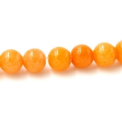 Gekleurd steen kraal oranje 4 mm (20 st.)
